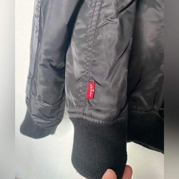 Levi's Men's Flight Satin Unfilled Ma-1 Bomber Black size XL - Picture 9 of 10